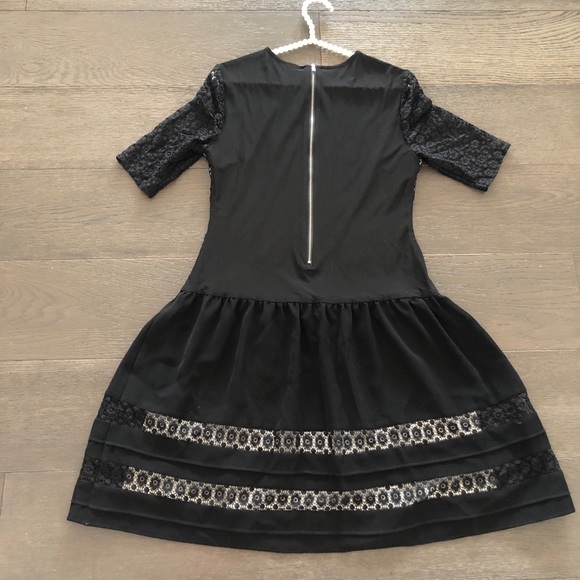 Julia Jordan black&white floral lace dress 8 - Picture 7 of 10